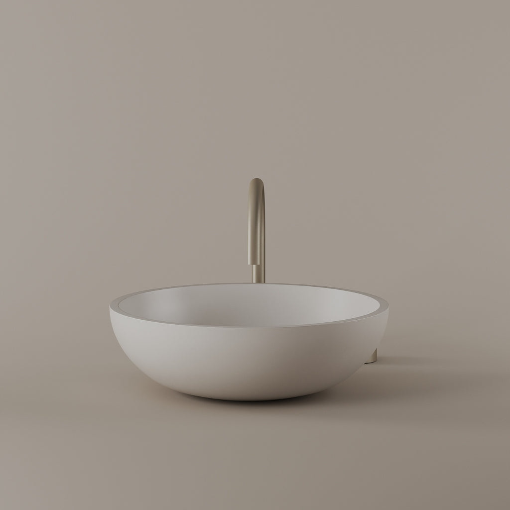 Round Concrete Vessel Sink 16